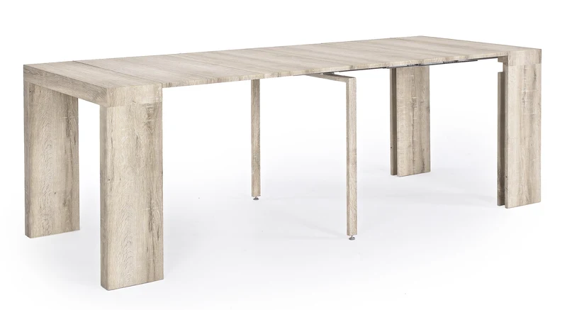 Tavolo consolle allungabile in legno "Kenya" da pranzo per interno 45\270 cm arredamento cucina e soggiorno
