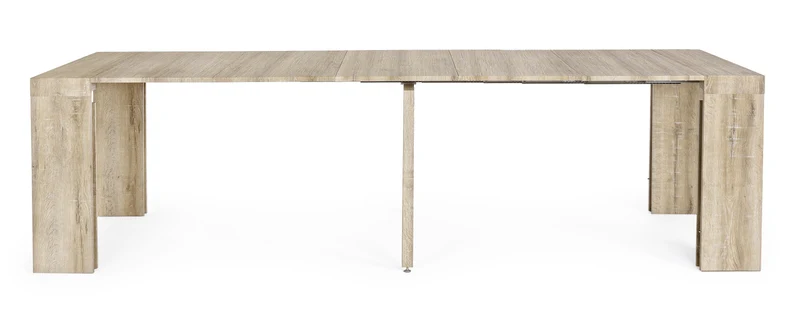Tavolo consolle allungabile in legno "Kenya" da pranzo per interno 45\270 cm arredamento cucina e soggiorno