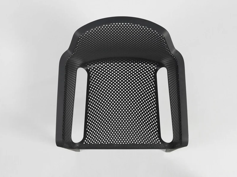Poltrona "Net" in polipropilene fiber-glass da giardino, bar e ristorante "Made in Italy"