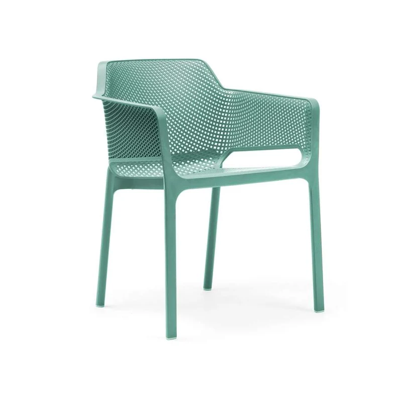 Poltrona "Net" in polipropilene fiber-glass da giardino, bar e ristorante "Made in Italy"