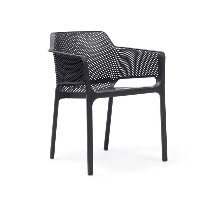Poltrona "Net" in polipropilene fiber-glass da giardino, bar e ristorante "Made in Italy"