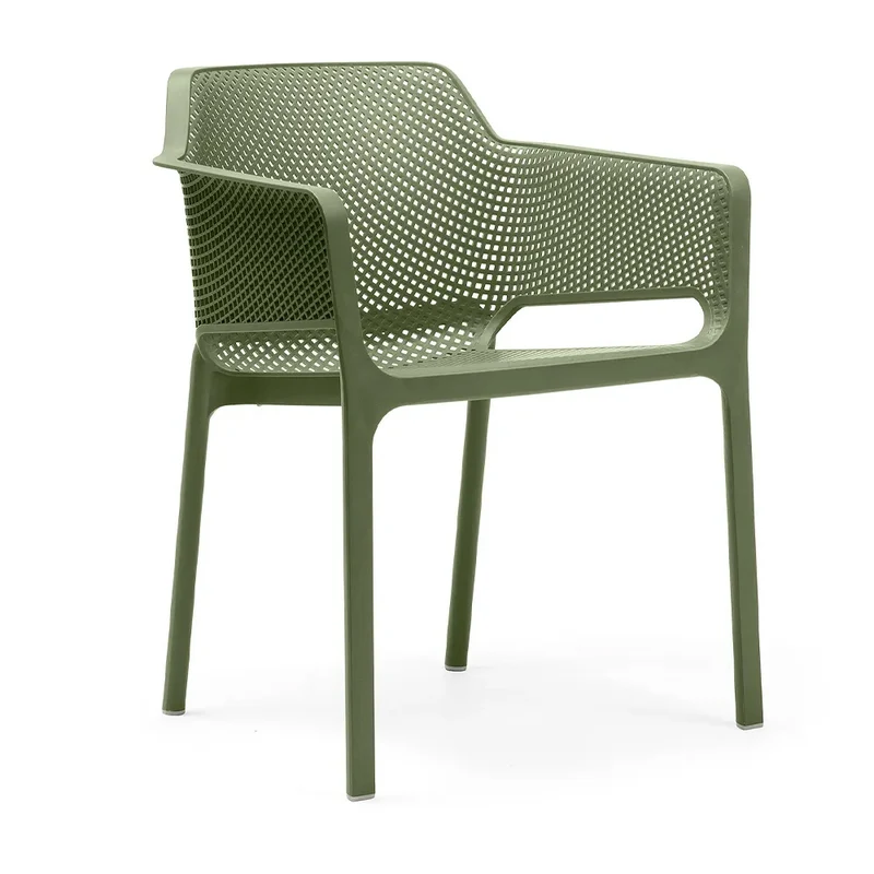 Poltrona "Net" in polipropilene fiber-glass da giardino, bar e ristorante "Made in Italy"