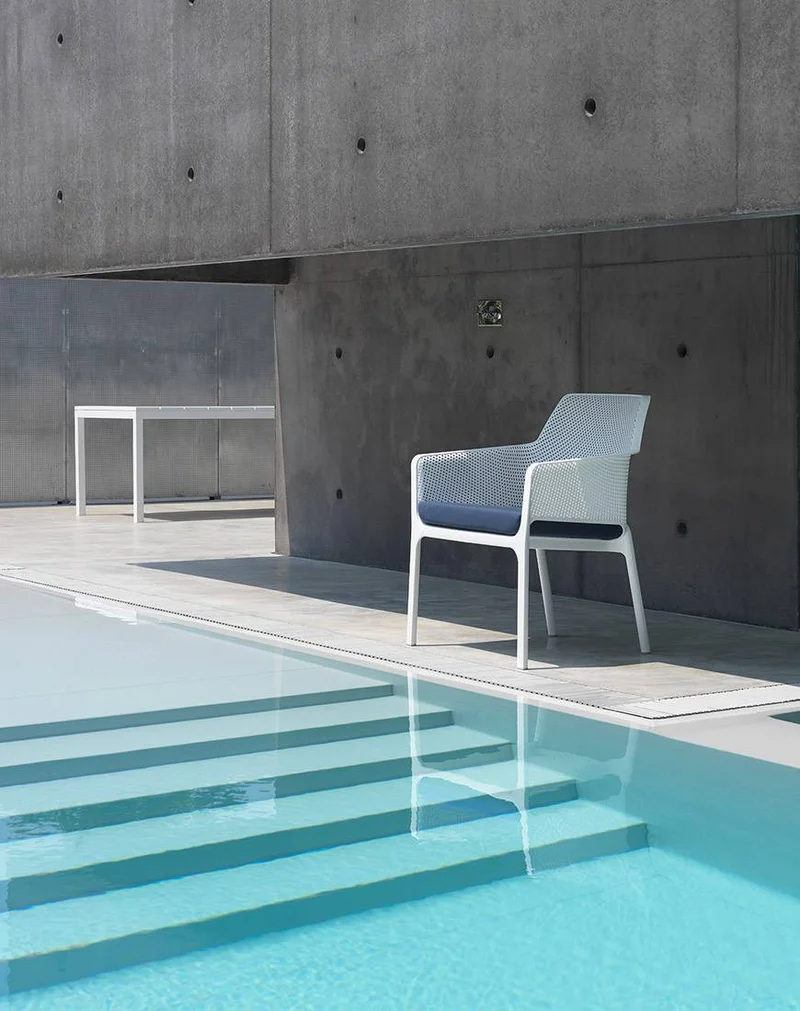 Poltrona "Nardi Net Relax" arredamento da giardino, per bar e ristorante in polipropilene fiber-glass