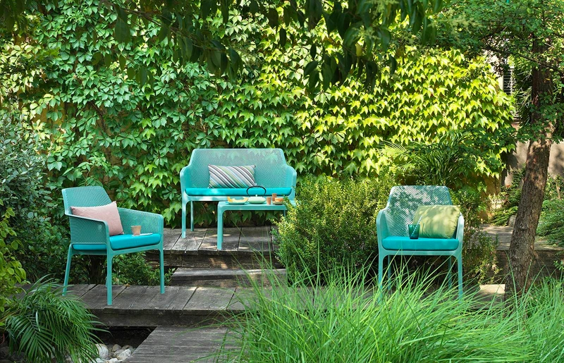 Poltrona "Nardi Net Relax" arredamento da giardino, per bar e ristorante in polipropilene fiber-glass