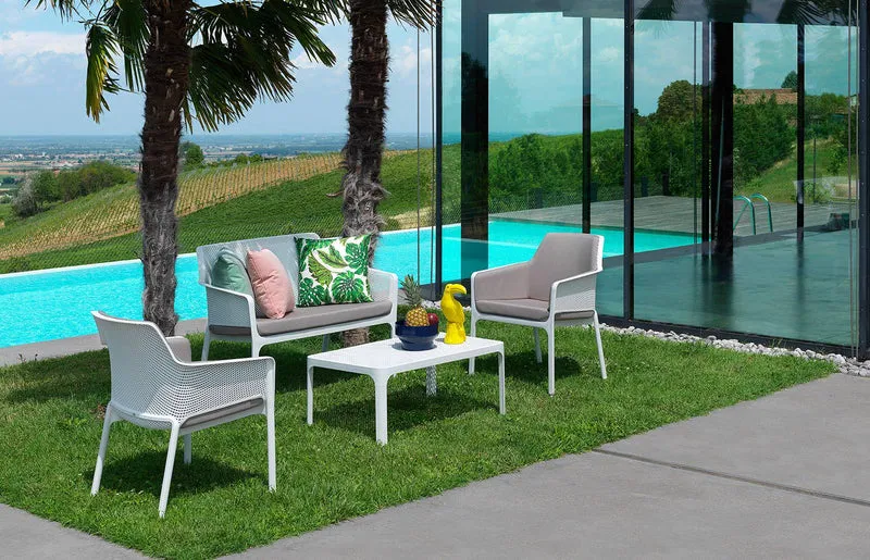 Poltrona "Nardi Net Relax" arredamento da giardino, per bar e ristorante in polipropilene fiber-glass