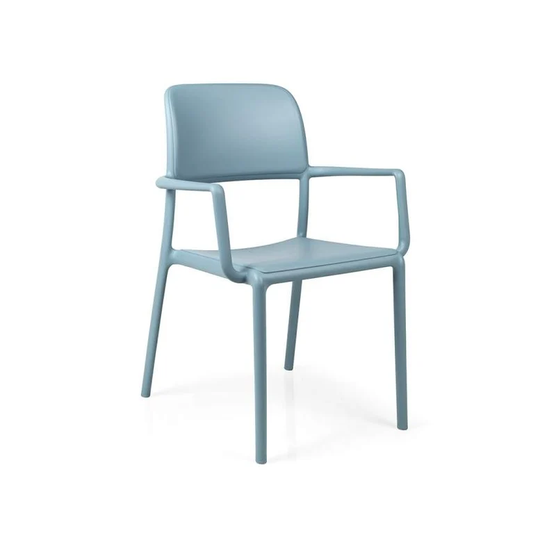 Poltrona "Riva" in fiber-glass per giardino, bar e ristorante "Made in Italy"