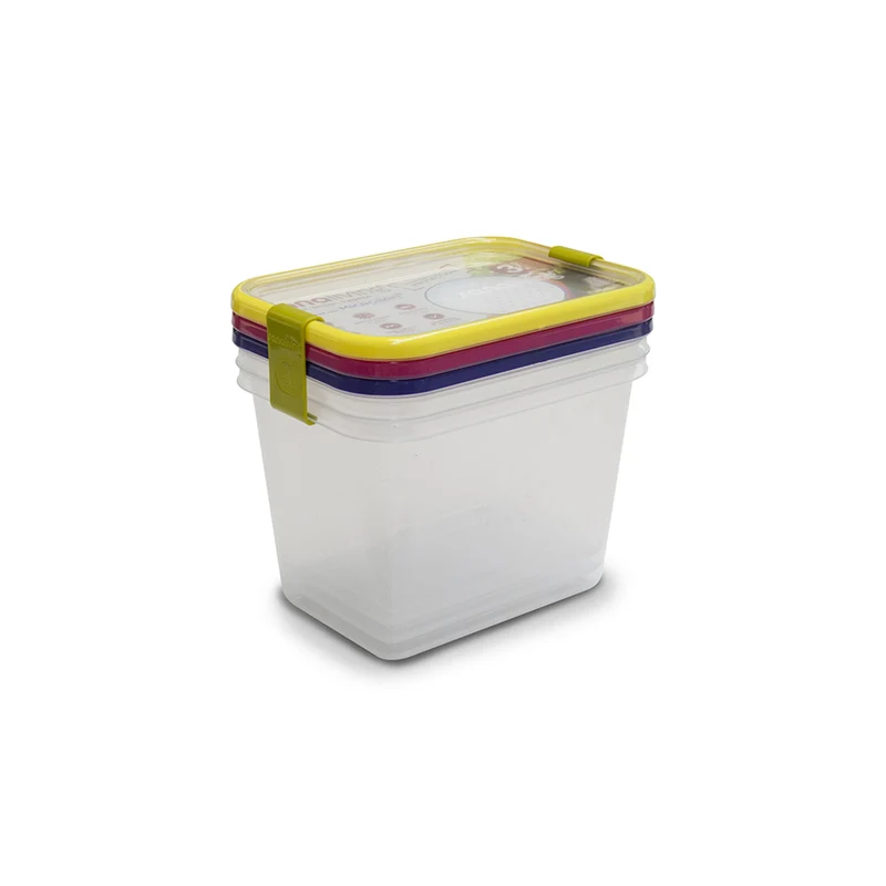 Set 3 vaschette ciotole portavivande porta cibo con coperchi per viaggio