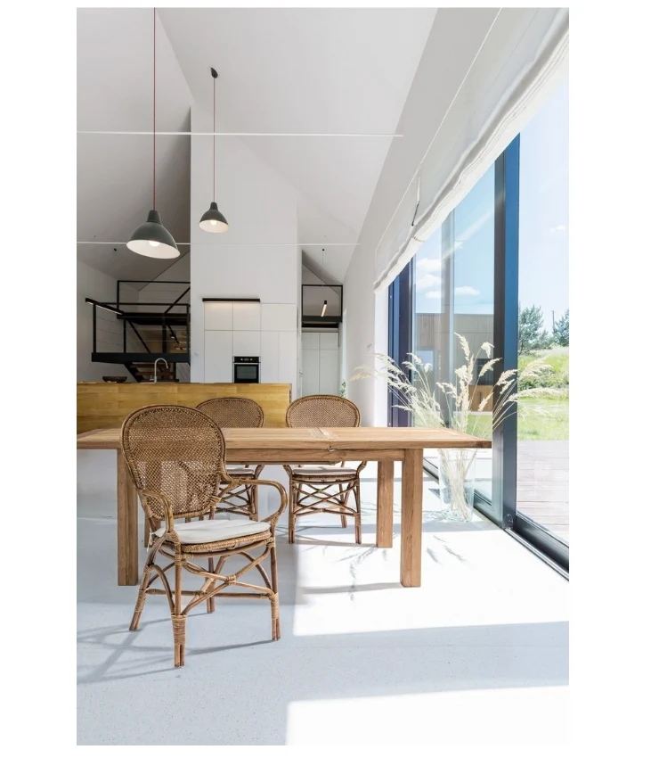 Tavolo allungabile "Bounty" in legno di Teak Riciclato da giardino 160/220 x 95 cm