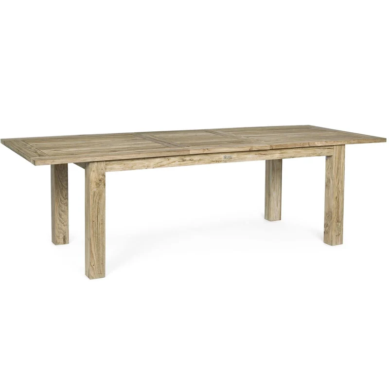 Tavolo allungabile "Montevideo" in legno di Teak Riciclato da giardino 200/260x100 cm