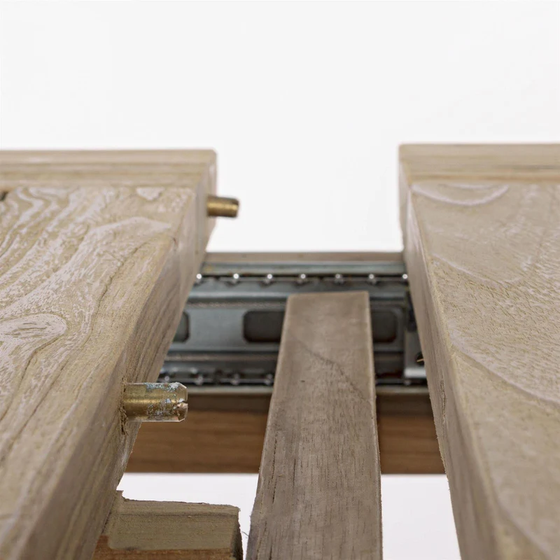 Tavolo allungabile "Montevideo" in legno di Teak Riciclato da giardino 200/260x100 cm