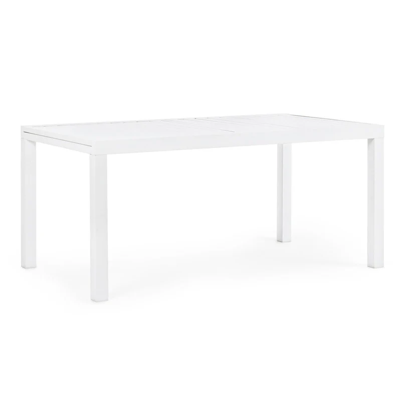 Tavolo allungabile "Pelagius" in alluminio Bianco dogato da esterno per giardino e veranda