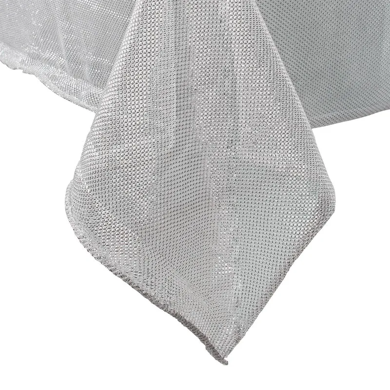 Tovaglia rory argento 145 x 300 cm decorazione natalizia tavolo 12 posti