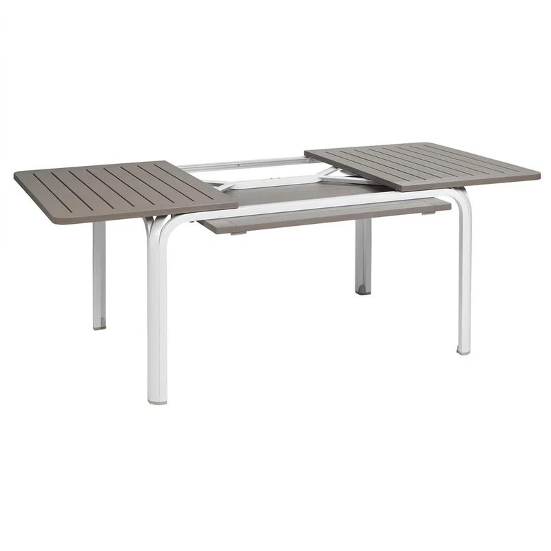 Tavolo allungabile "Alloro" piano in durel-top per giardino e veranda "Made in Italy"