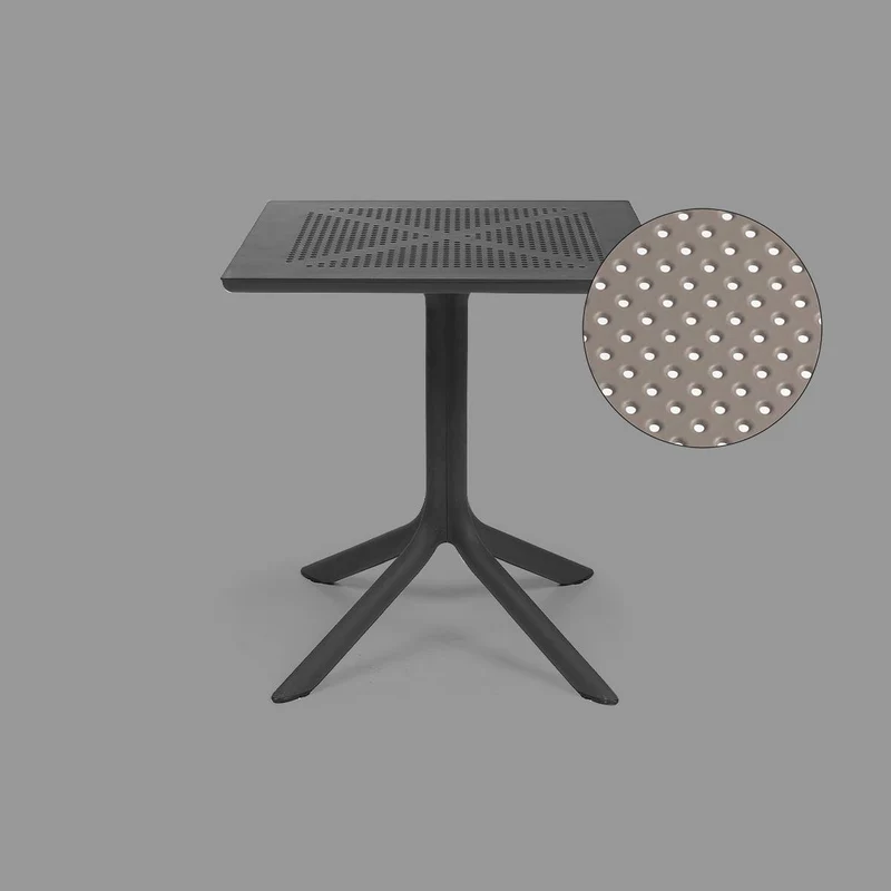 Tavolino "Clip" qualità professionale contract da esterno per bar e ristoranti in fiberglass