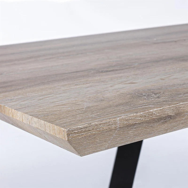 Tavolo in legno "Zeno" da pranzo per interno da 160 cm arredamento cucina e soggiorno