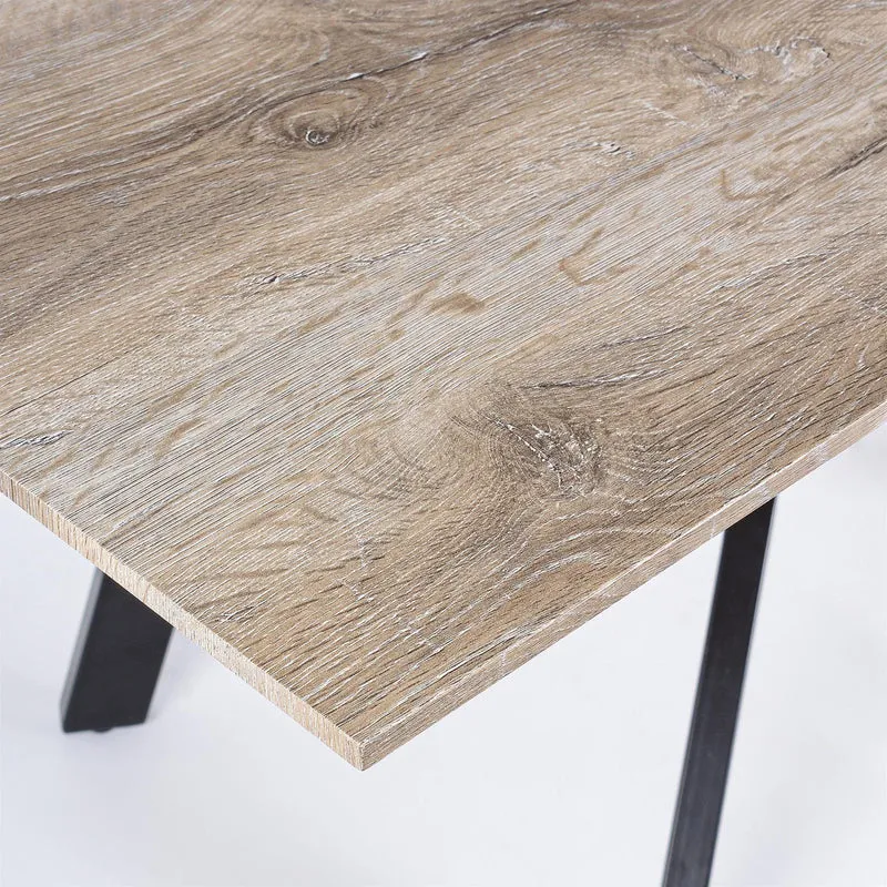 Tavolo in legno "Zeno" da pranzo per interno da 160 cm arredamento cucina e soggiorno