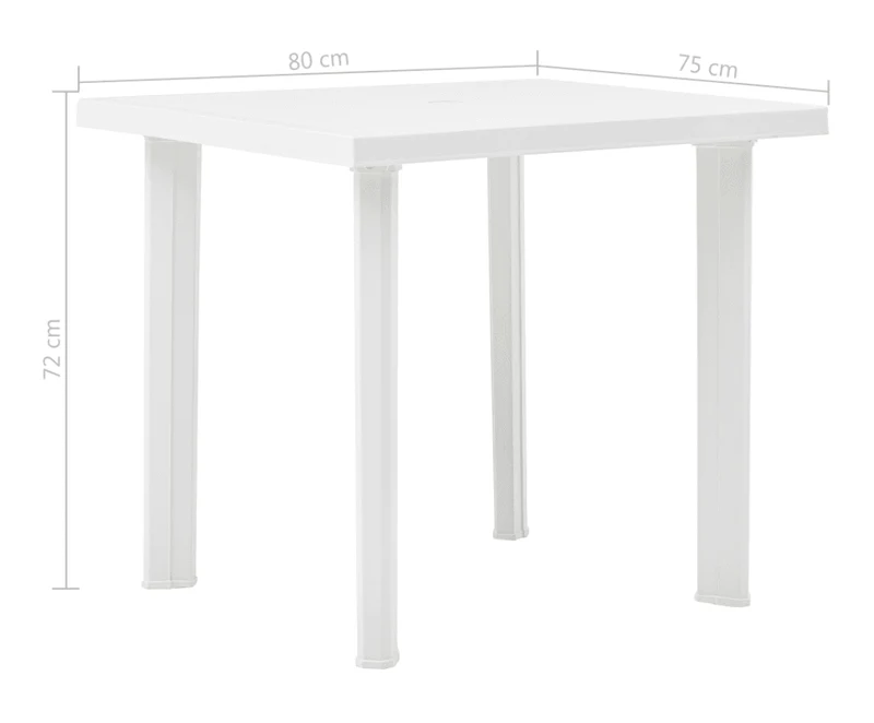 Tavolo in polipropilene antiurto per bar e ristoranti 80 x 75 cm