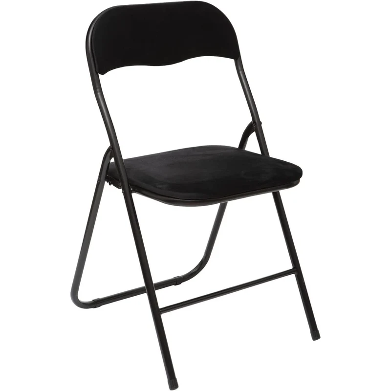 Sedie pieghevoli imbottite "Joy", struttura in acciaio salvaspazio, design moderno confezione da 6 pezzi
