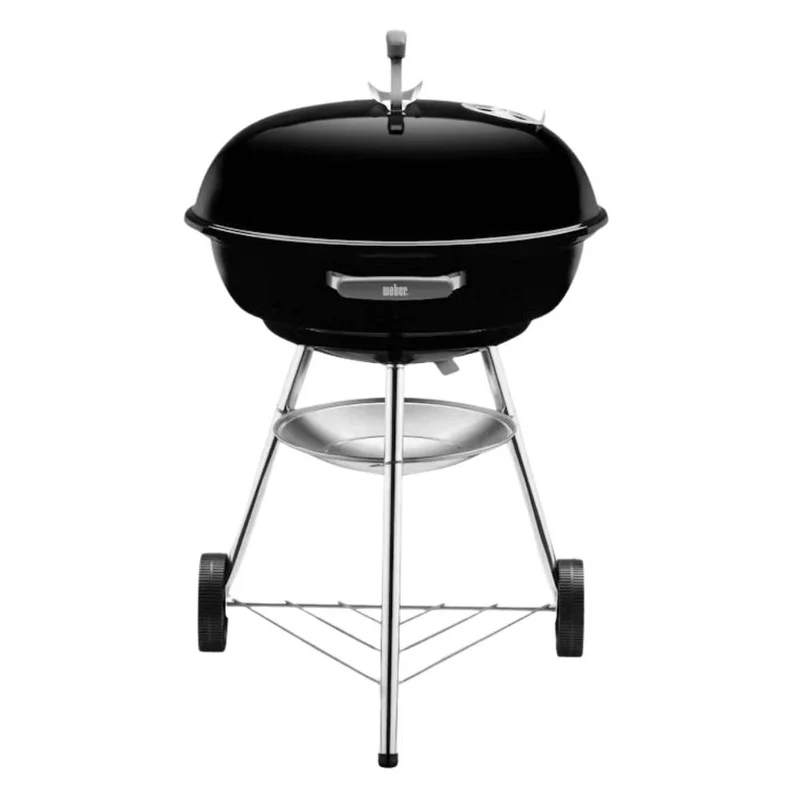 Barbecue a Carbone BBQ Griglia Acciaio con Coperchio Ruote Portacenere