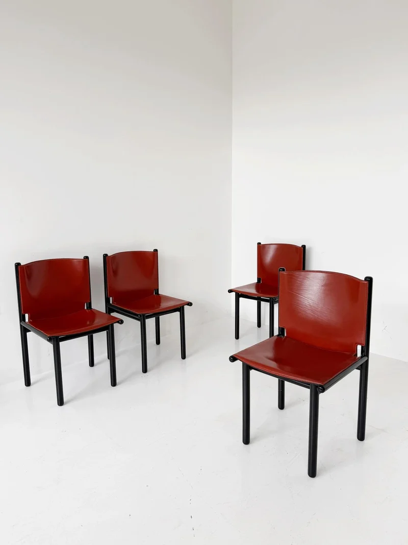 Set di 4 sedie "Caprile" di Gianfranco Frattini per Cassina, anni '80
