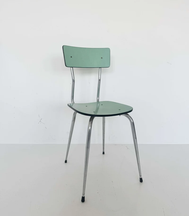 Sedia in formica e metallo cromato