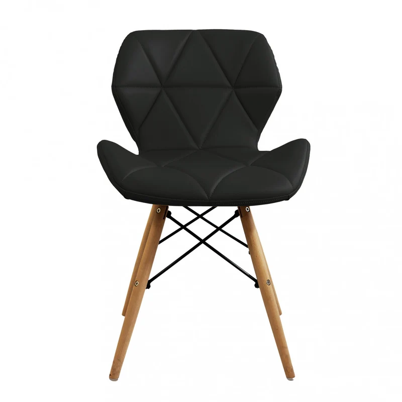 SEDIA MODERNA IMBOTTITA NERA -ANNAPOLIS
