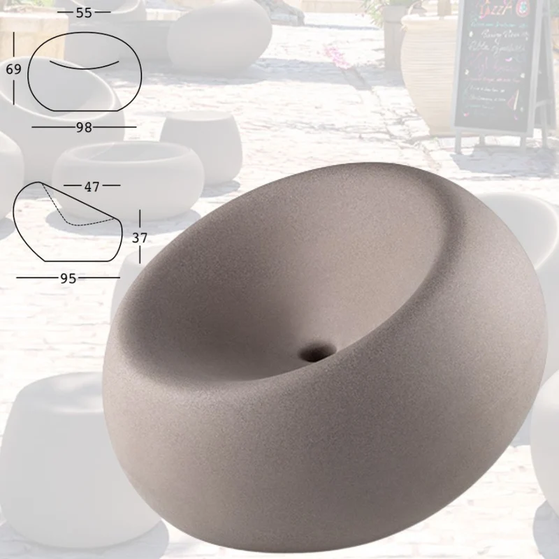 Poltrona da Giardino Sedia Design BOOM ARMCHAIR PLUST 98x69h cm