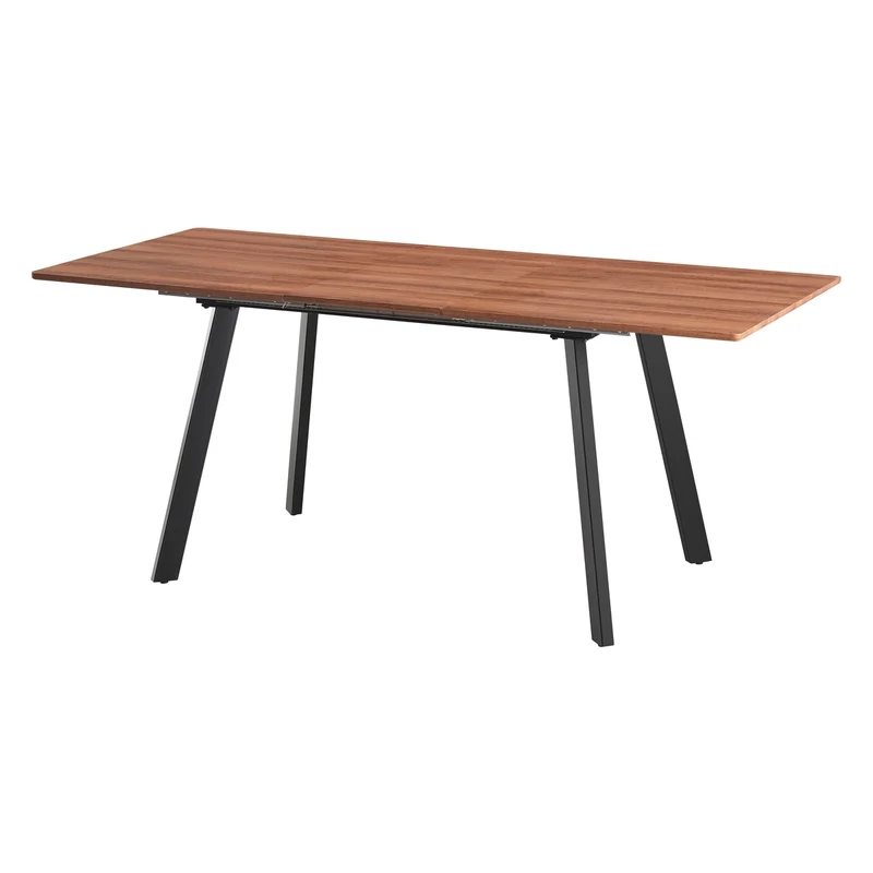 Tavolo da Pranzo Allungabile, Top Effetto Legno Naturale o Cemento 140/180 cm