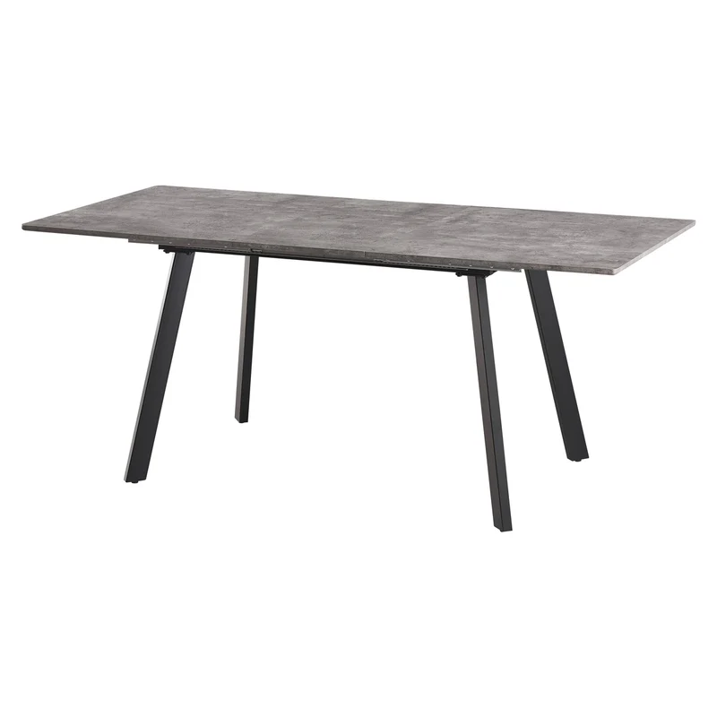 Tavolo da Pranzo Allungabile, Top Effetto Legno Naturale o Cemento 140/180 cm