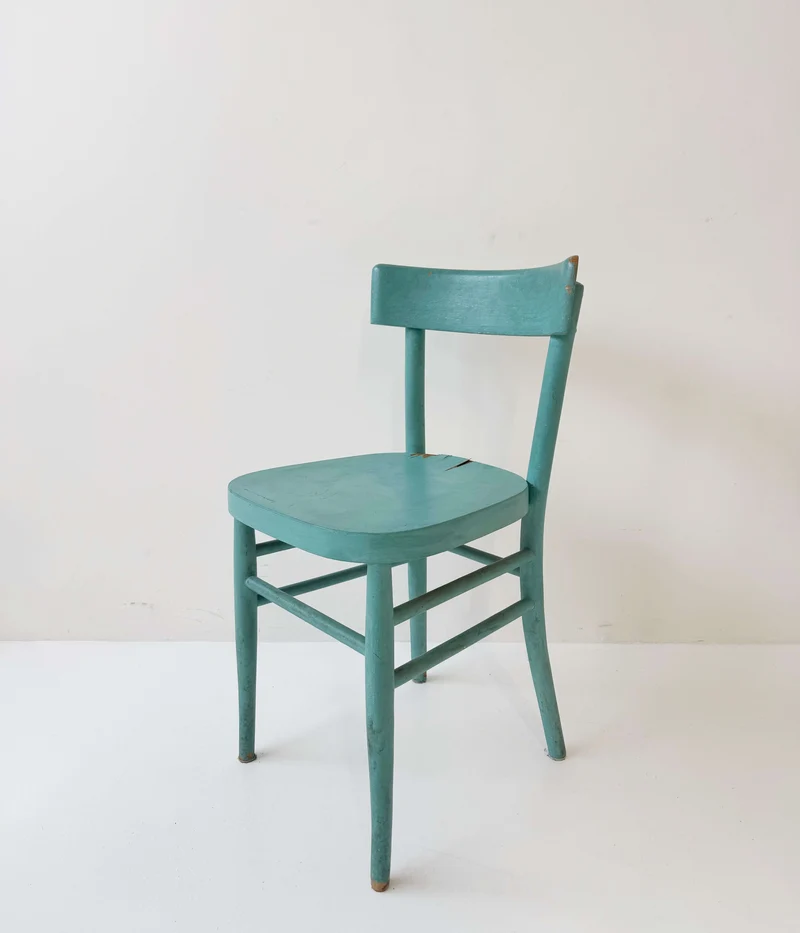 Sedia in legno dipinto – anni '50/'60