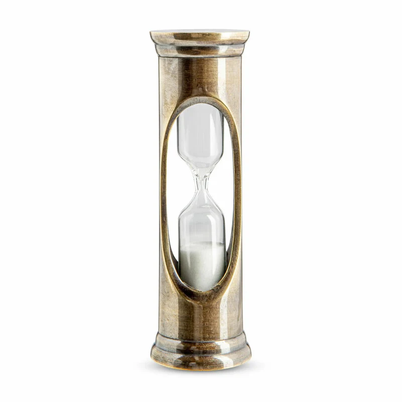 Authentic Models Sanduhr Bronzed 3 Minuten, Zeitmesser, Messing, Glas, HG001B