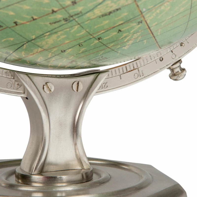 Authentic Models Globus Weber Costello Vintage Round, Deko-Weltkugel, Aluminium / Kunststoff / Papier, GL063