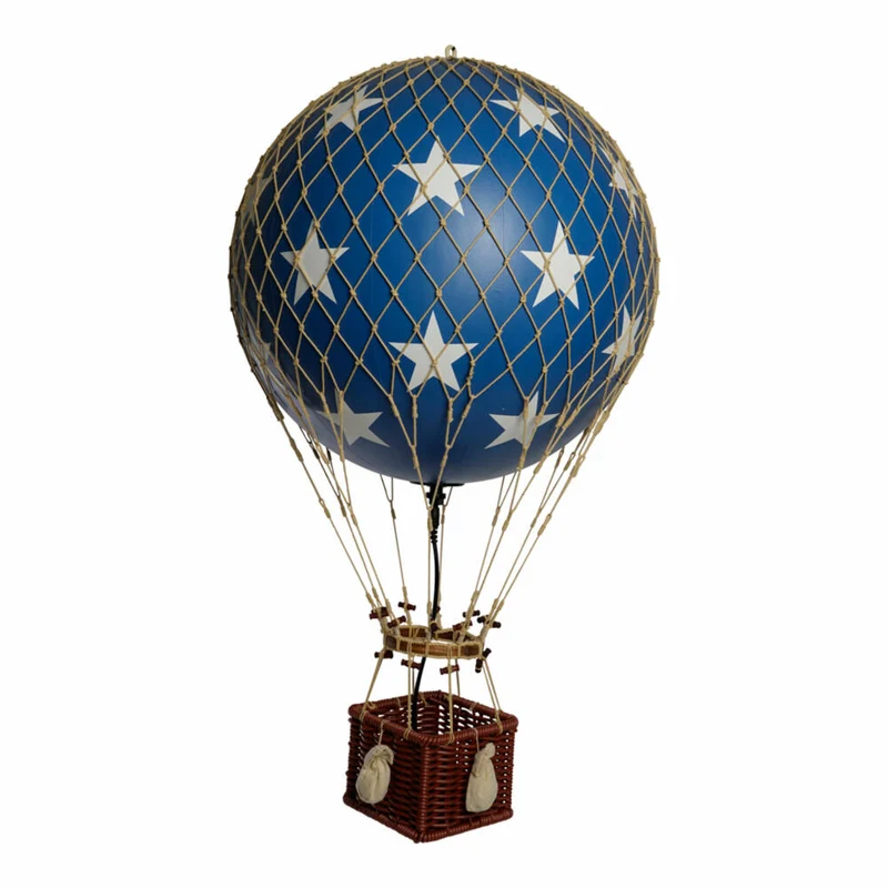 Authentic Models Hängedekoration Royal Aero LED Blue Stars, Ballon, Nachtlicht, Kunststoff / Papier, AP163IBS