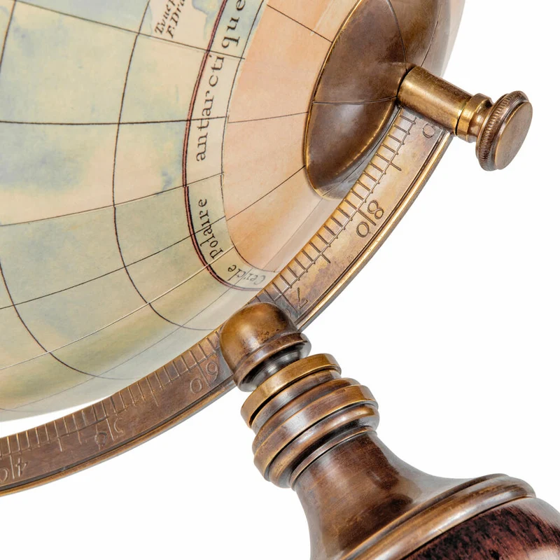 Authentic Models Globus Vaugondy 1745 Classic Stand, Deko-Weltkugel, Akazienholz / Messing, GL008D