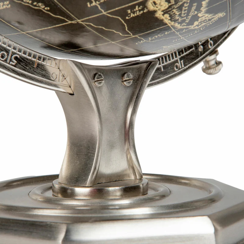 Authentic Models Globus Vaugondy Vintage Round, Deko-Weltkugel, Aluminium / Kunststoff / Papier, GL062