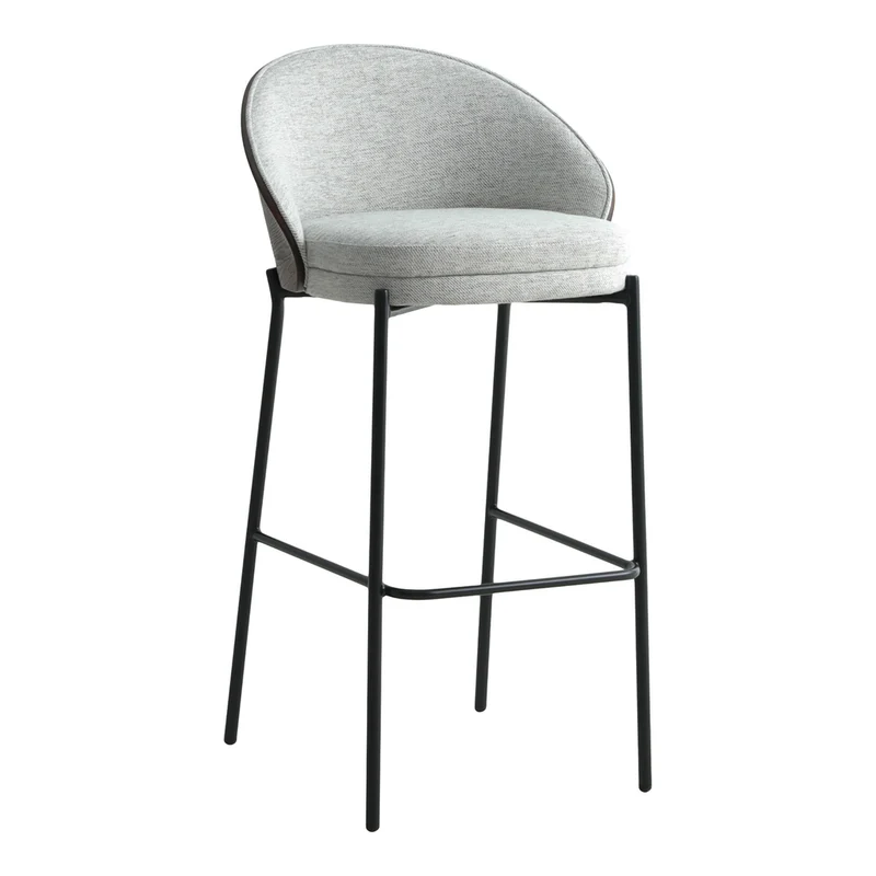 Chaise de bar scandinave - Nibe - Lot de 2
