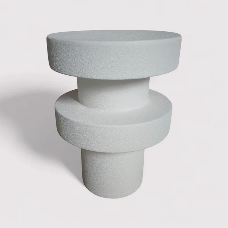 Kalix - Tavolino da caffe colore bianco stile moderno