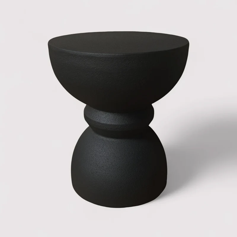 Basalt - Tavolino da caffe colore nero stile moderno