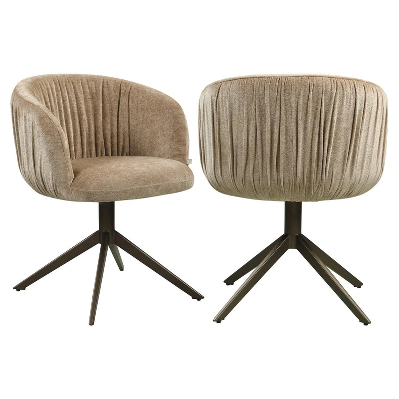 Richmond Interiors Esszimmerstuhl Cassi sand soft swivel