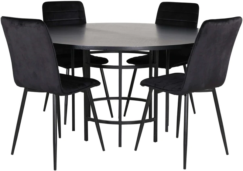 Esszimmerset Copenhagen + Windu ⌀140cm/4St.