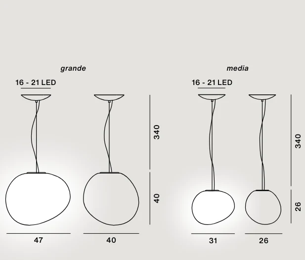 Lampada a sospensione Gregg - Foscarini
