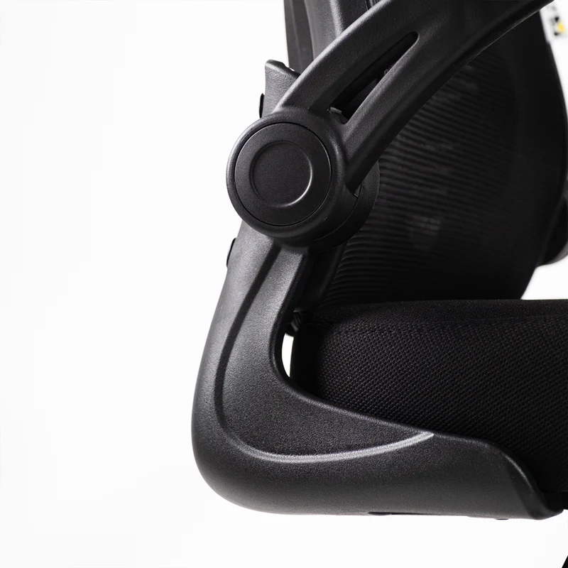 UNI EN 1335 Sedia da Ufficio Certificata Ergonomica Braccioli Pieghevoli Supporto Lombare Poggiatesta
