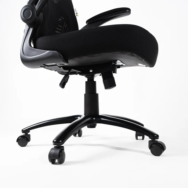 UNI EN 1335 Sedia da Ufficio Certificata Ergonomica Braccioli Pieghevoli Supporto Lombare Poggiatesta