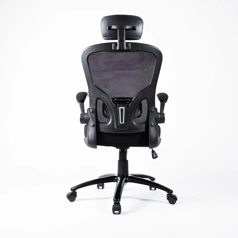 UNI EN 1335 Sedia da Ufficio Certificata Ergonomica Braccioli Pieghevoli Supporto Lombare Poggiatesta