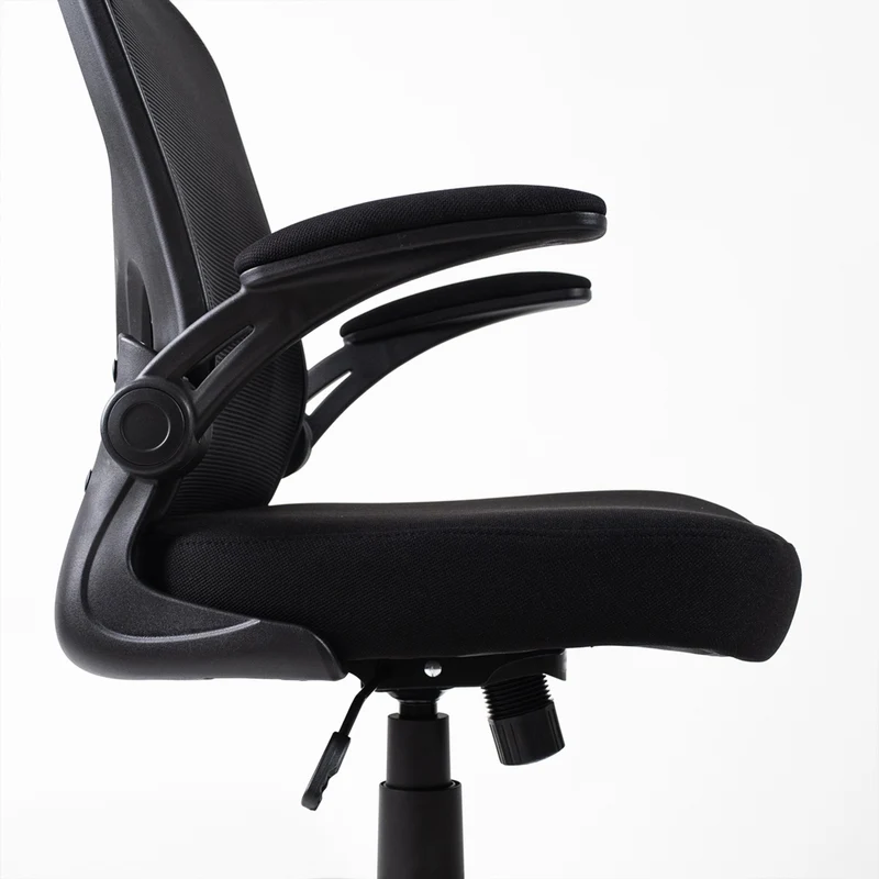 UNI EN 1335 Sedia da Ufficio Certificata Ergonomica Braccioli Pieghevoli Supporto Lombare Poggiatesta