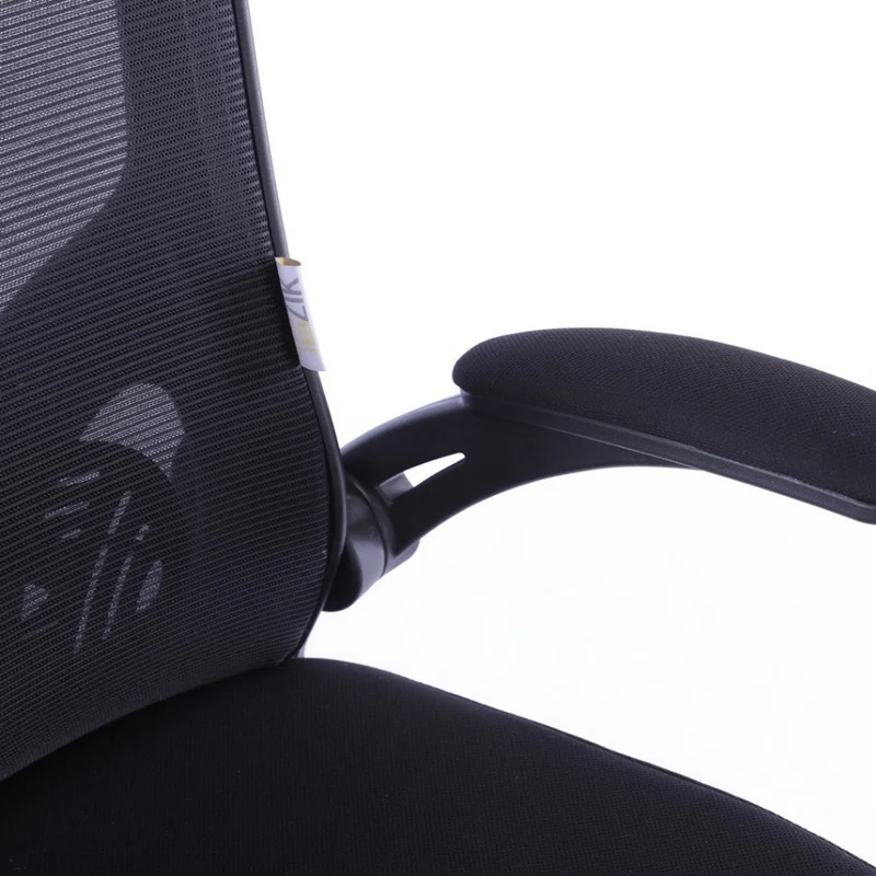 Sedia da Ufficio Ergonomica Nera Braccioli Reclinabili Supporto Lombare Poggiatesta