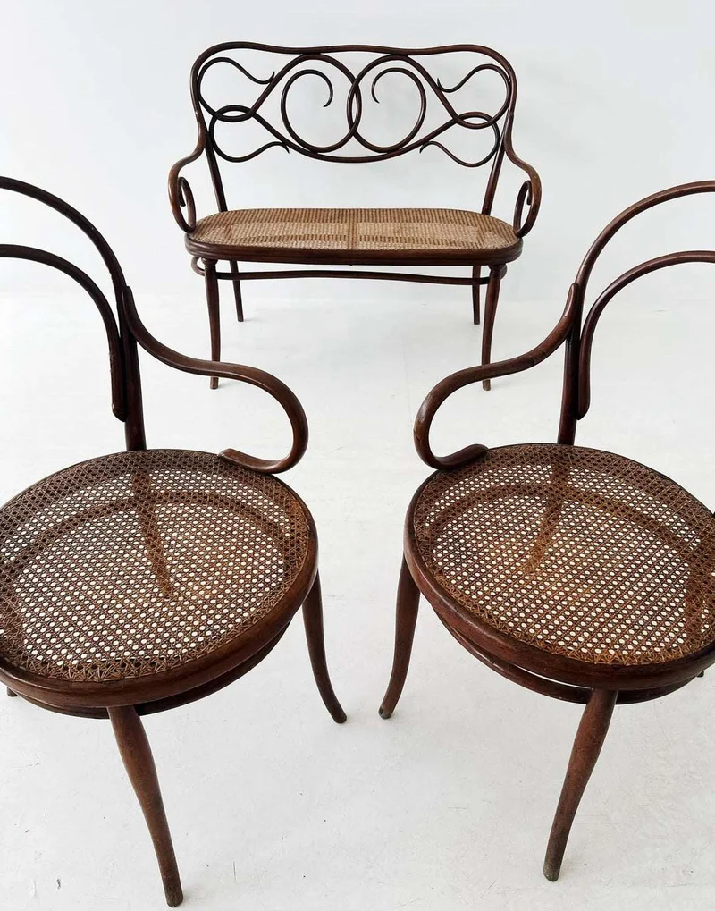 Salottino Gebrüder Thonet – Fine XIX secolo