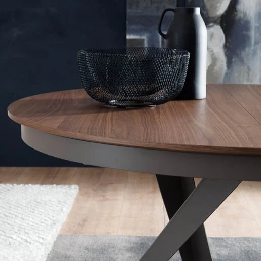 Tavolo Rotondo Allungabile Emisfero Legno - Ozzio Italia