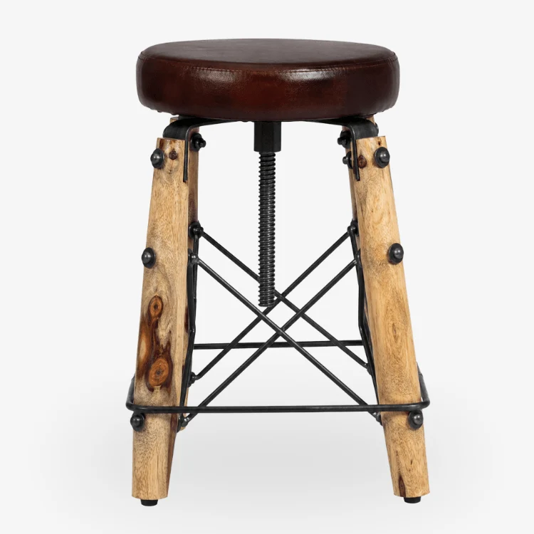 Taburete vintage bajo Merkal