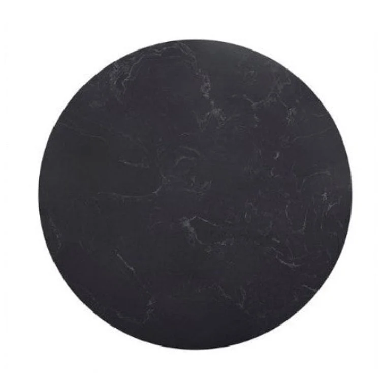Mesa comedor Tuli inox dorada tapa mármol blanco/negro Ø 80-90-100-110-120 cm